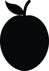 Fototapeta premium Cupuacu silhouette vector art illustration