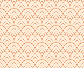 Classic art deco vector seamless pattern. Abstract vintage background. Geometric damask texture. © daniela