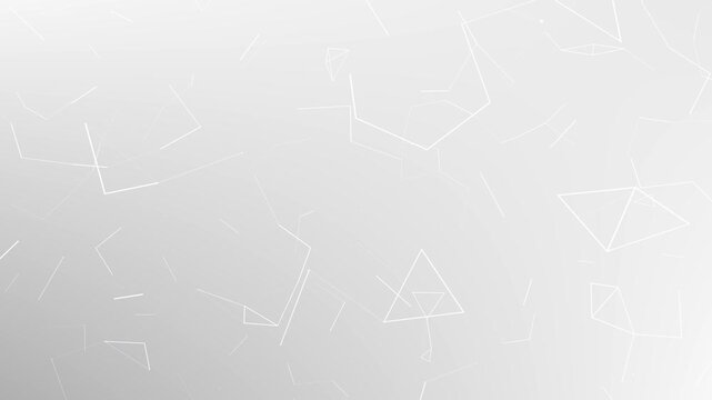 White geometric minimalist abstract background animation
