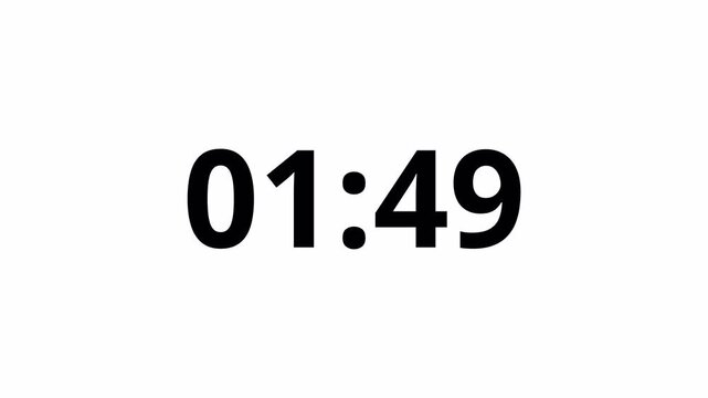 120 to 0 seconds,  2 minute countdown timer with alpha channel , Two minutes circle countdown video. 