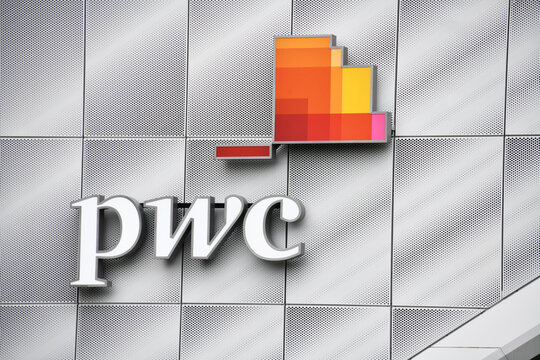 Dusseldorf, North Rhine-Westphalia, Germany - May 16, 2024: PricewaterhouseCoopers in D&uuml;sseldorf, Germany - PwC is is a multinational professional services network of firms