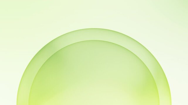 Minimal green gradient sphere with smooth soft surface, abstract modern background with clean light and futuristic design, simple digital shape for technology presentation and visual concept