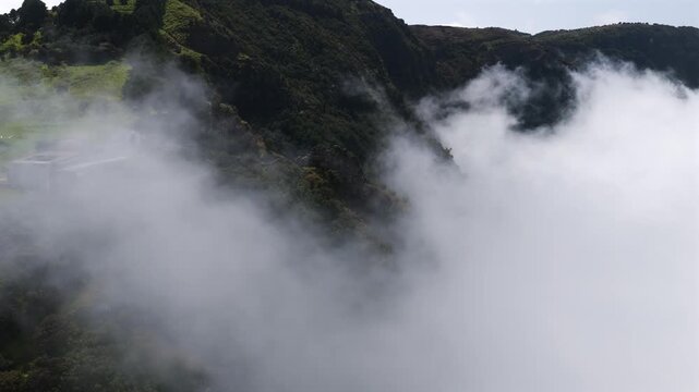 El Hierro Highlands Above Clouds La Frontera Viewpoint Mirador Bascos Spain's Southernmost Island
