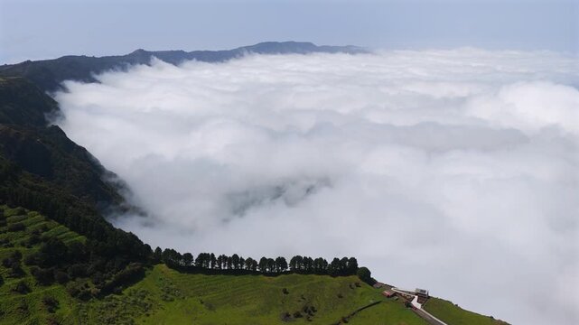 El Hierro Highlands Above Clouds La Frontera Viewpoint Mirador Bascos Spain's Southernmost Island