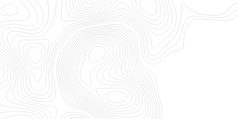 Topographic seamless map pattern with contour lines. Abstract geographic elevation design, lines sea map modern white background. © coal digger
