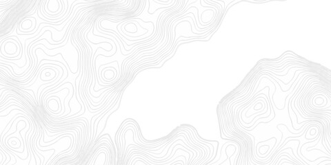 Topographic seamless map pattern with contour lines. Abstract geographic elevation design, lines sea map modern white background. © coal digger