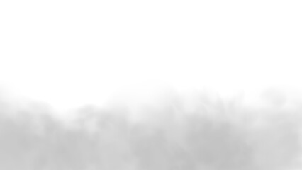 PNG fog texture isolated on transparent background. Steam special effect. Realistic fire smoke or mist 