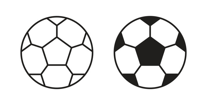 Football icon in line design. Editable stroke icon.