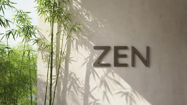 Zen. Peace and meditation.