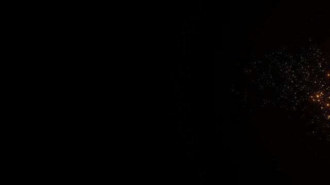 gold sparkles overlay particle light animation effect