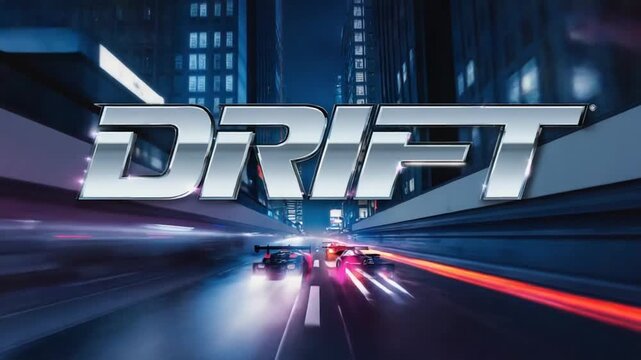 Drift race in Tokyo.