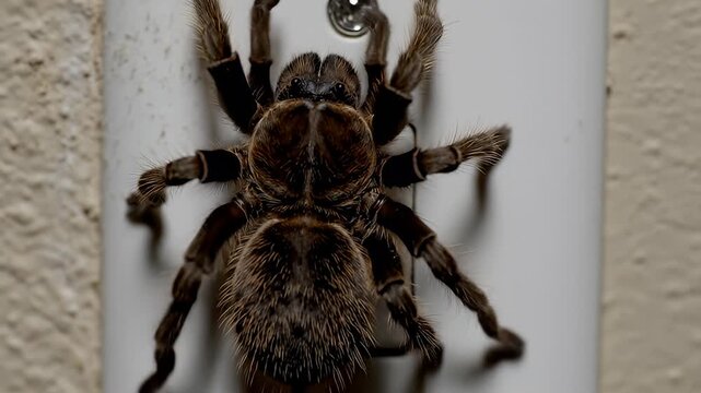 Funnel Web Spider on Light Switch.