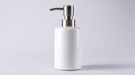Fototapeta premium Sleek Soap Dispenser with Silver Pump - Stylish and Functional