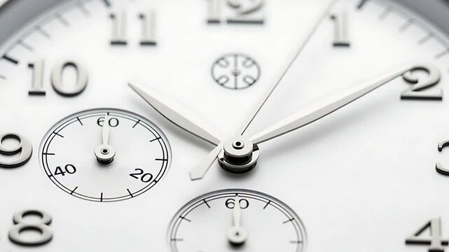 Close up of watch face details.