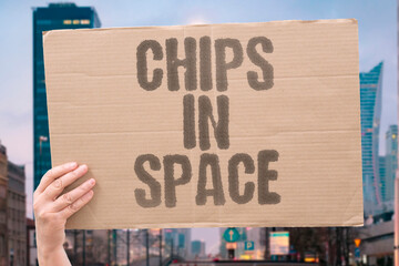 "Chips In Space" Specially hardened semiconductor chips are becoming the brains of satellites and deep space probes. CHIPS. SPACE. SEMICONDUCTOR. AI. TECHNOLOGY. © AndriiKoval