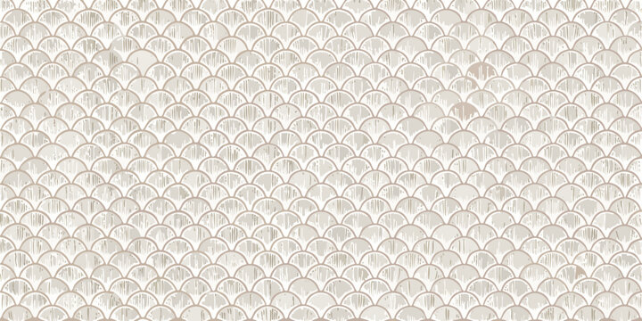 A seamless pattern of overlapping pale scales resembling fish skin