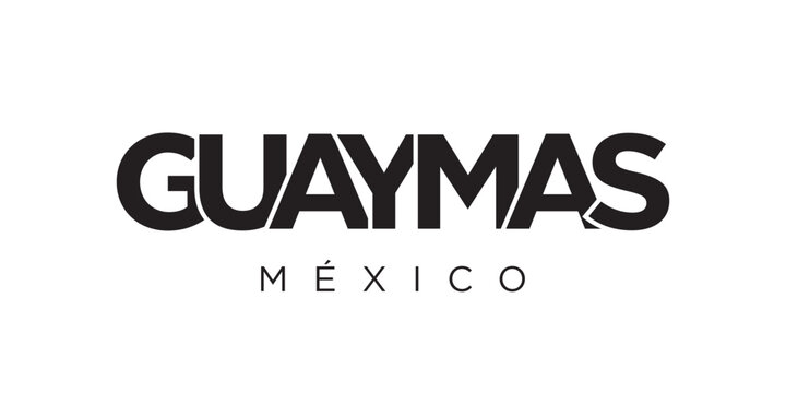 Guaymas in the Mexico emblem. The design features a geometric st