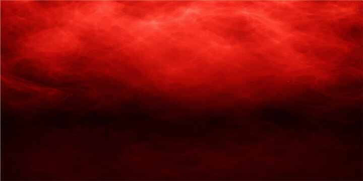 Dark storm clouds and red grunge texture blend into an abstract moonlit sky with smoke and lightning for a dramatic nature backdrop