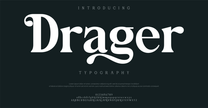 Introducing Drager Typography Font Style
