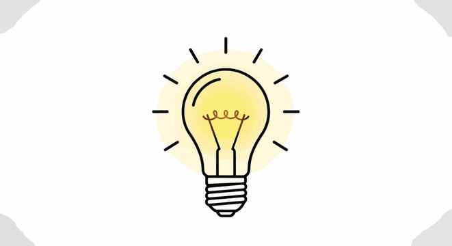 Radiant Light Bulb A Symbol of Innovation and Knowledge representing Ideas and Solutions Creativity and Inspiration highlighting Brightness and Enlightenment and Sparking Imagination and
