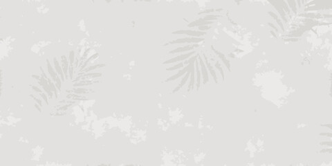 Obraz premium Subtle botanical pattern with delicate gray palm fronds on a light background