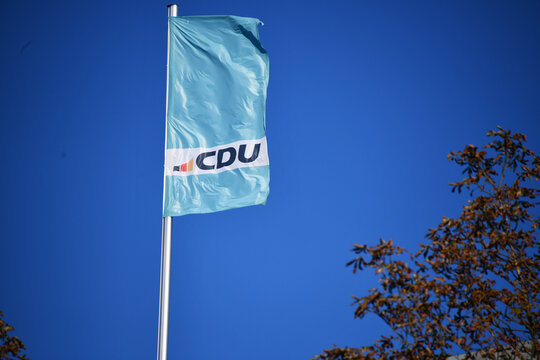 Berlin, Germany - September 30, 2024: Headquarters of The Christian Democratic Union of Germany - CDU in Berlin, Germany - The CDU is a liberal-conservative political party