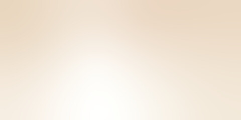Obraz premium Light beige gradient background. Light brown cream bg. Abstract gradient ivory color backdrop. Simple smooth beige wallpaper. Soft sepia pearl texture. Vector illustration.