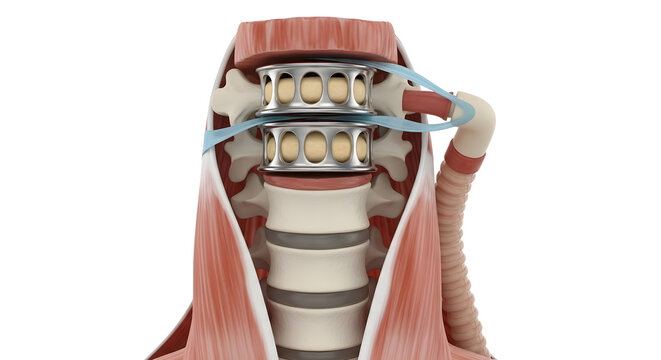 Human trachea with bronchial tubes and larynx