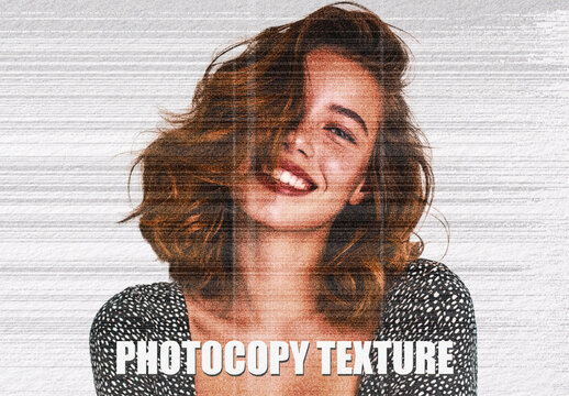 Retro Scan Photocopy Texture Effect