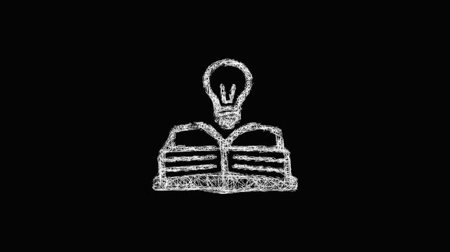 Sketch knowledge base icon animation - smooth progressive reveal