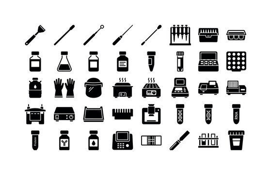 Cell culture preparation equipment featuring cell scraper tool, cell spreader rod, inoculation loop tool, inoculation needle probe