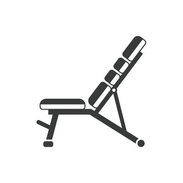 Adjustable gym workout bench press.