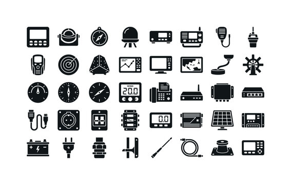 Seafaring direction finding electronics featuring autopilot control unit, gyrocompass device, fluxgate compass sensor, satellite
