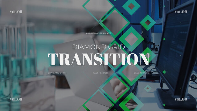 Diamond Grid Transition / Horizontal / Part 09