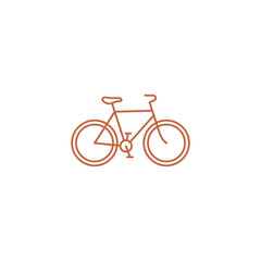Obraz premium Bicycle Monoline Icon