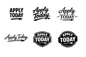 Fototapeta premium Apply today logo designs in various styles
