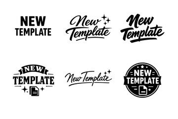 Obraz premium Variety of new template logo designs in bold and cursive styles