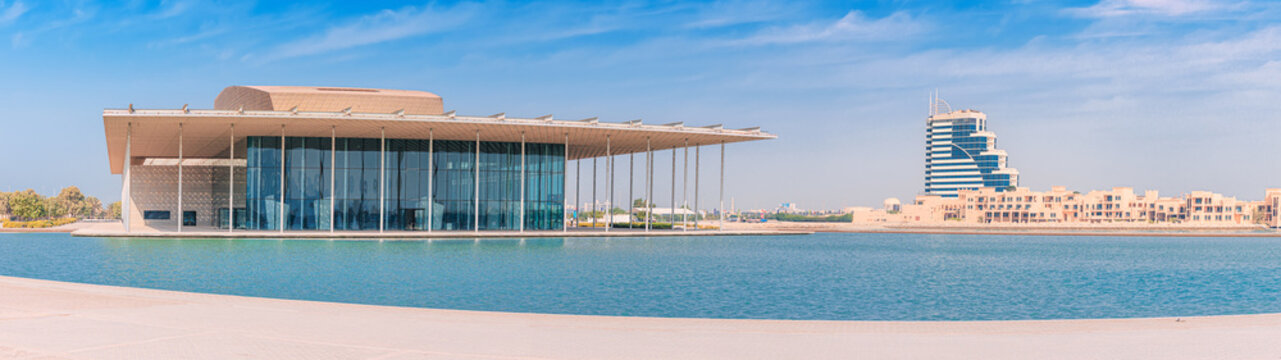3 December 2025, Bahrain, Manama: National Theatre complex featuring striking modern architecture, representing culture and arts