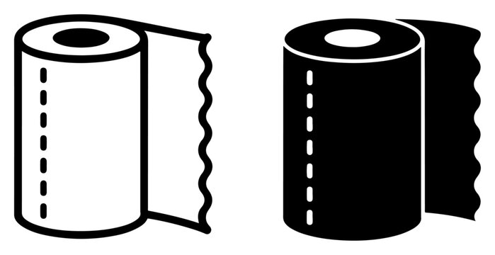 paper towel roll icon transparent vector