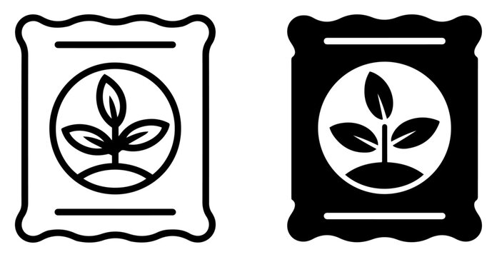 fertilizer icon agriculture plant growth nutrient