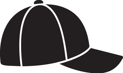 Fototapeta premium Athletic Baseball Cap Headwear Silhouettes