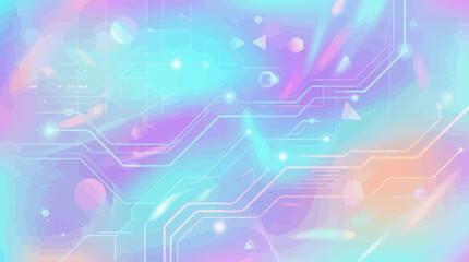 Obraz premium Soft holographic gradient texture background