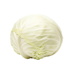 Fototapeta premium Fresh White Cabbage Isolated on White Background