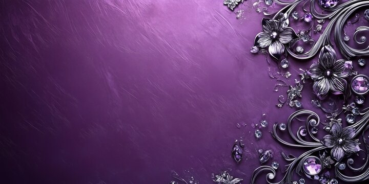 Sfondo viola con spazio per messaggio.