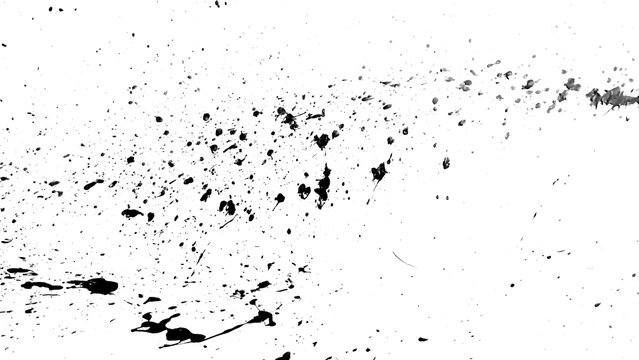 Splatter paint black and white