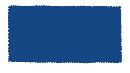 Obraz premium Dark blue brushstroke rectangle on white background with ragged edge, vector abstract shape, transparent, design element