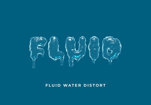 Dripping Liquid Water Text Effect