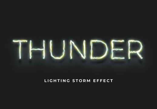 Plasma Lightning Electric Glow Text Effect