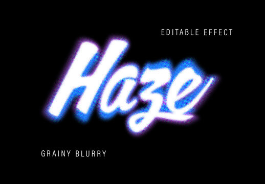 Gradient Grainy Blurry Text Effect