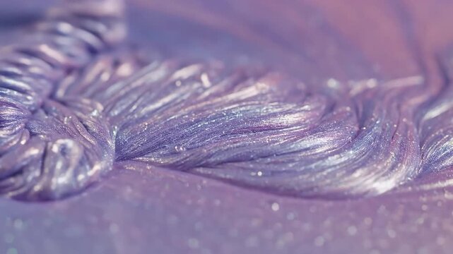 Macro Molten Silk Texture Iridescent Lavender and Soft Pink Ripples